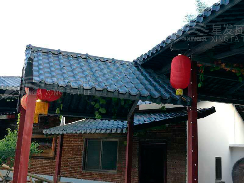 園林建筑搭建樹脂瓦涼亭，將景觀與藝術(shù)融合，別具一格！